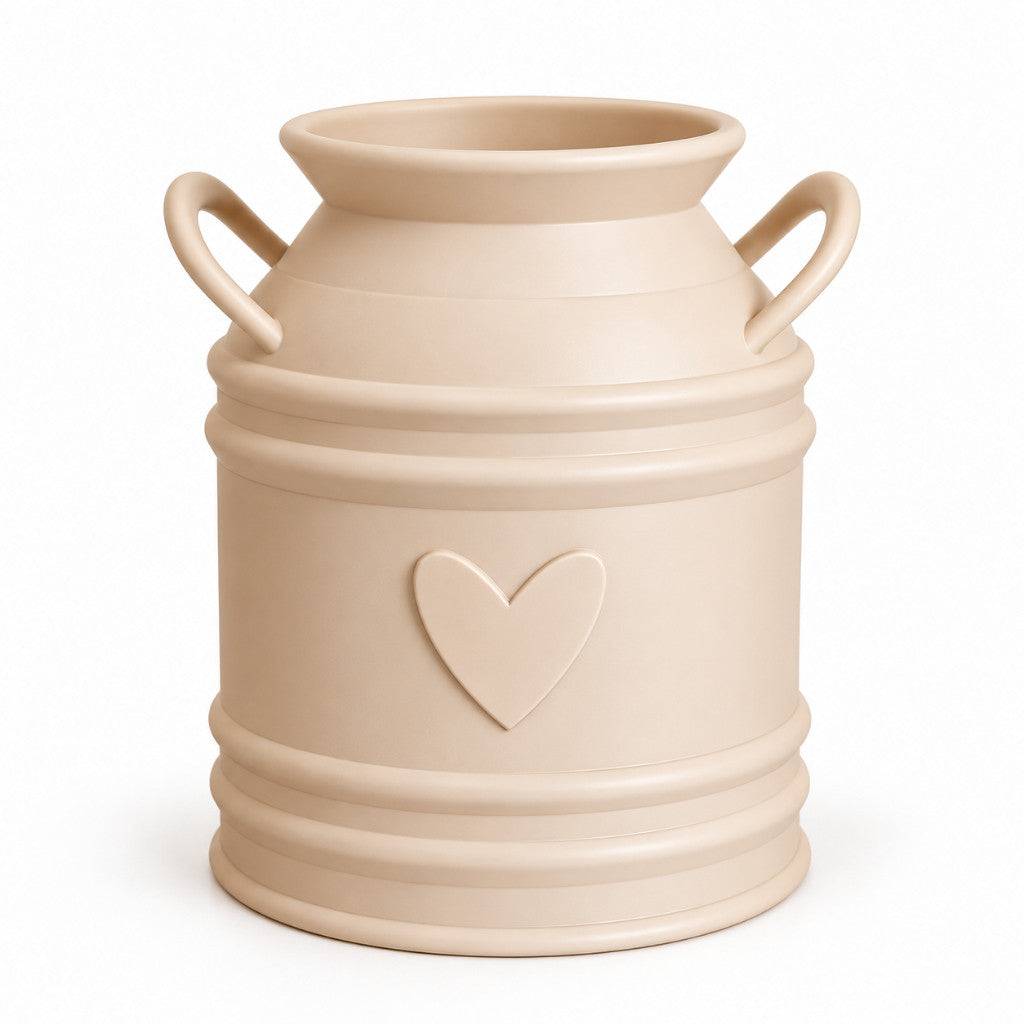 Country Style Milk Can Vase – Rustic Home Decor