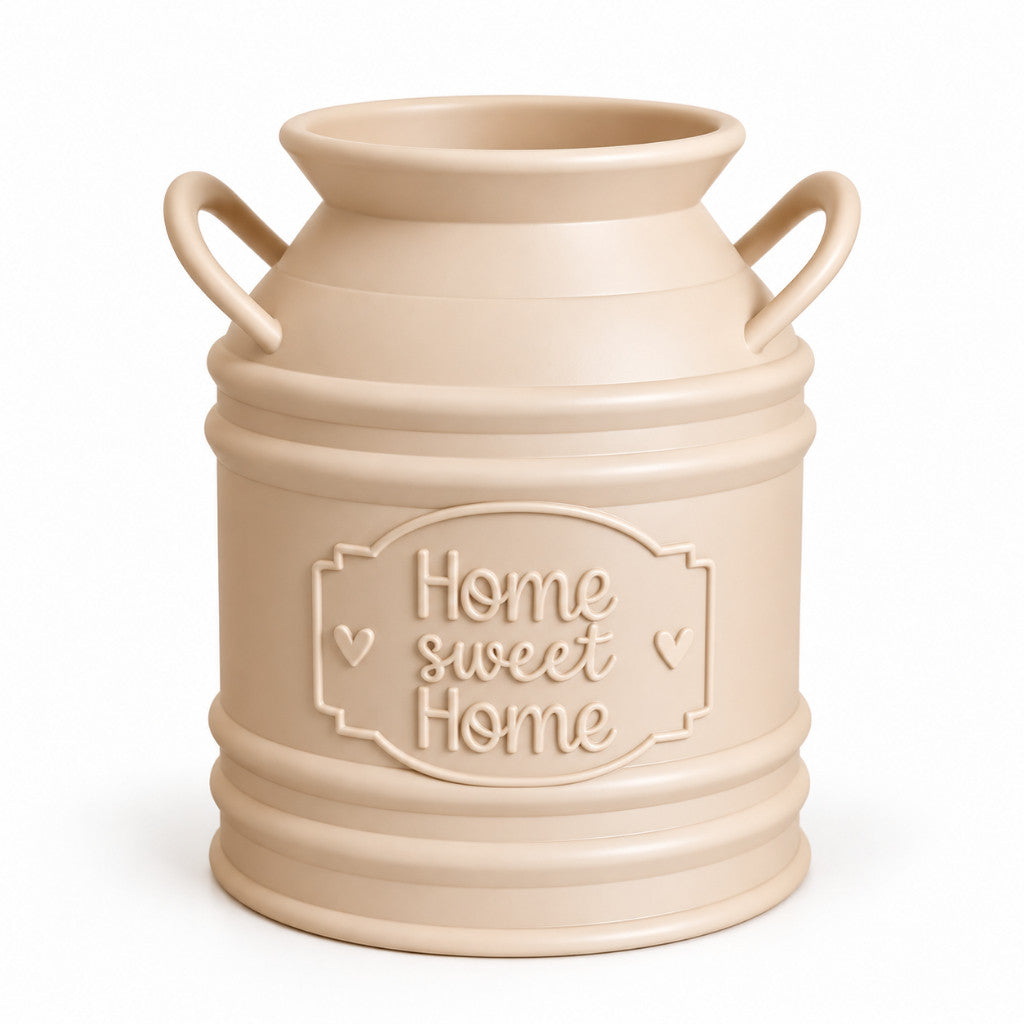 Country Style Milk Can Vase – Rustic Home Decor