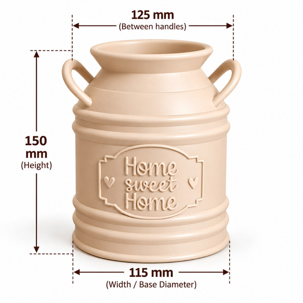 Country Style Milk Can Vase – Rustic Home Decor