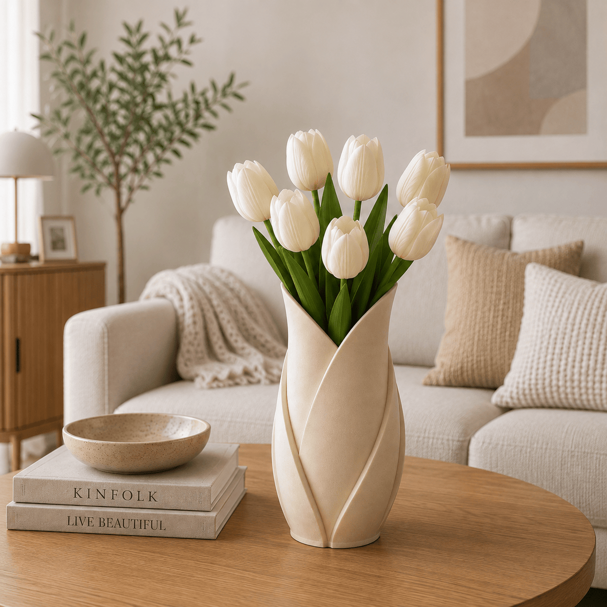 Tulip Leaf Decorative Vase (3 Pcs Set)